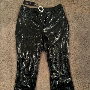 Delia’s Pleather Flare Pants - NWT